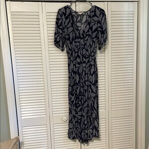 Ingrid & Isabel Flutter Sleeve Maxi Maternity Dress with Slit